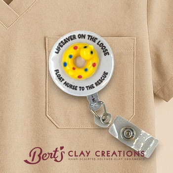 Float Nurse Swappable Badge Reel Topper